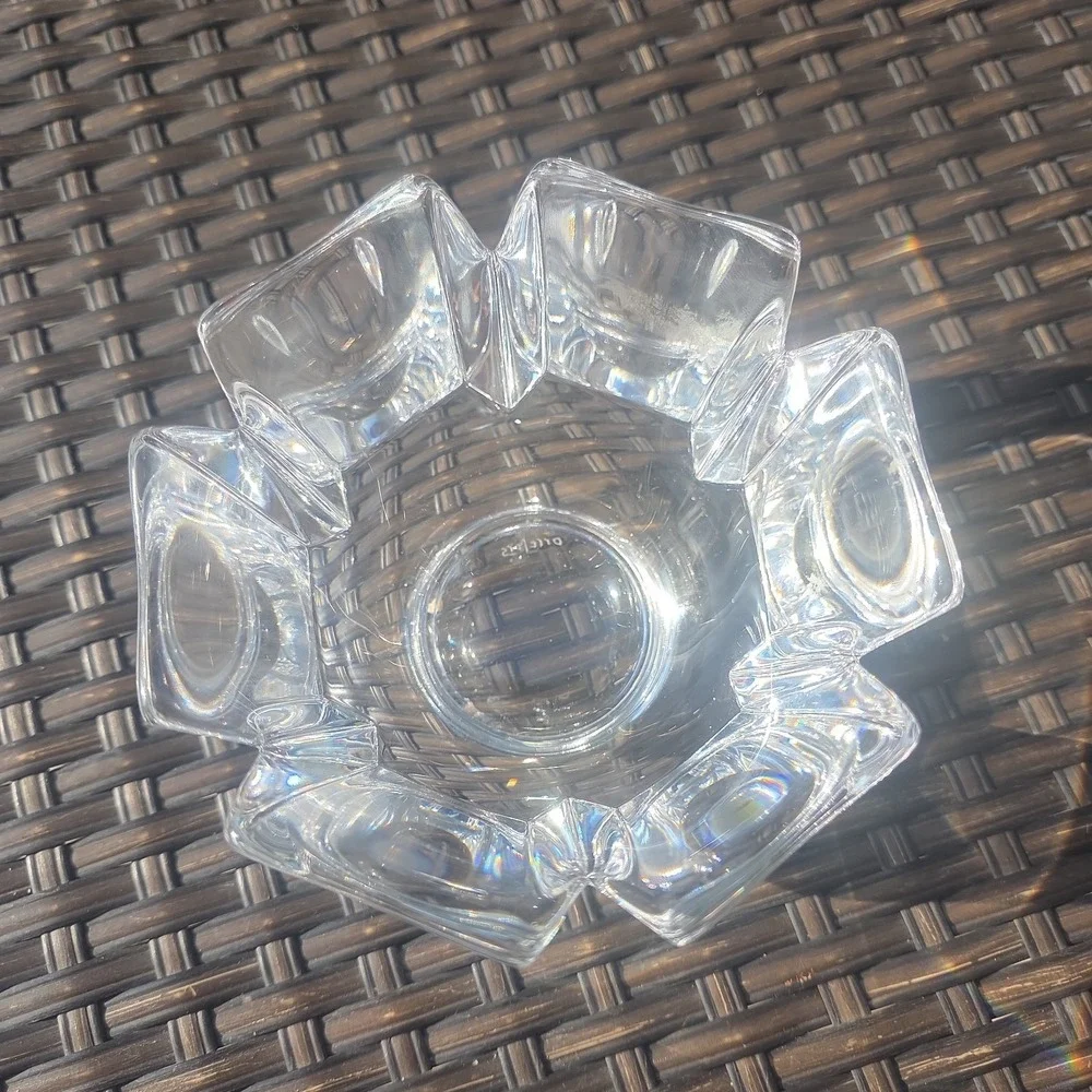 ORREFORS SWEDEN CORONA CRYSTAL GLASS BOWL LARS HELLSTEN SIGNED  6